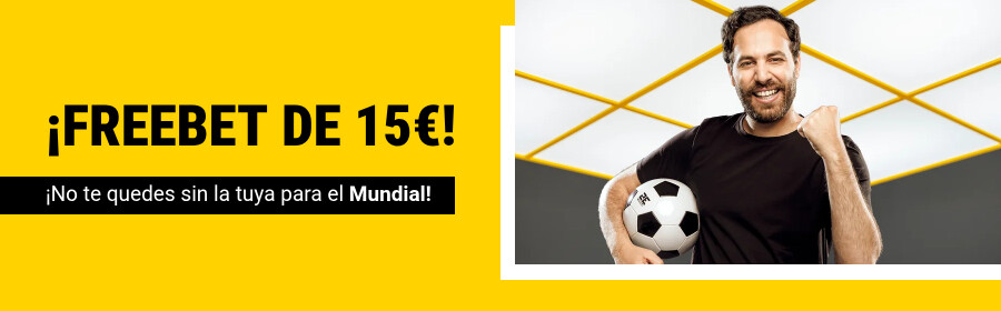 Freebet de 15€